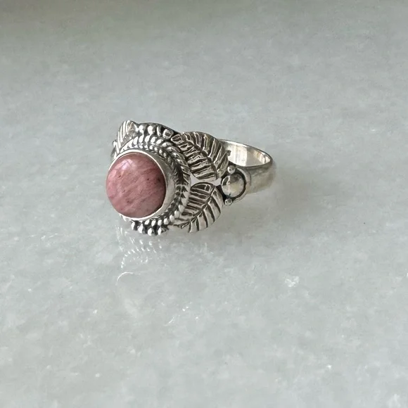 NWOT Sundance In the Tropics Ring, Guava Quartz, Sterling Silver